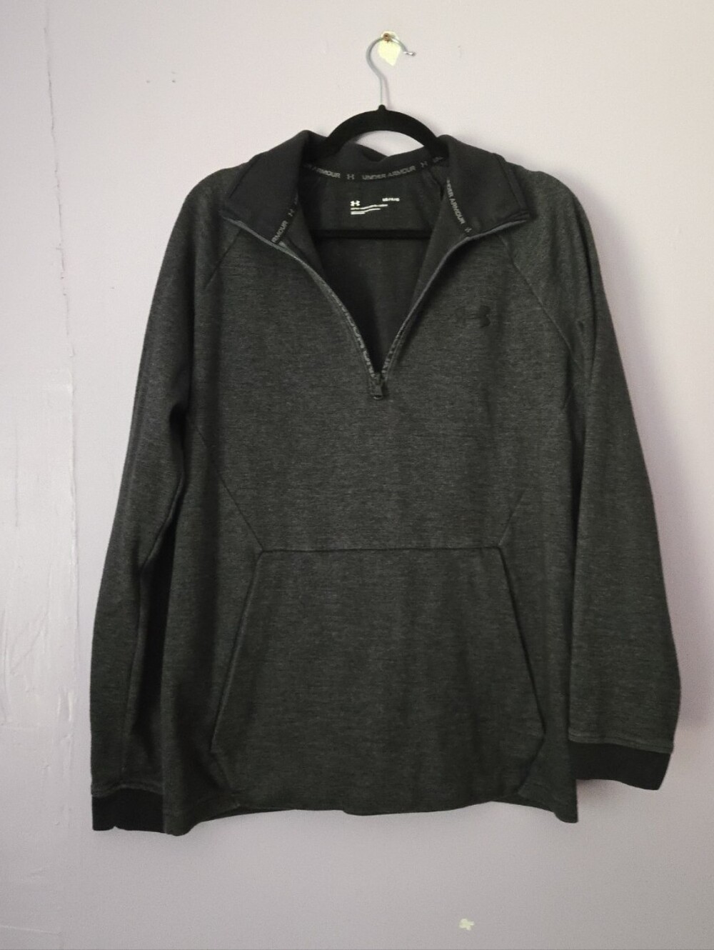 Under Armour Men’s Charcoal Gray Half-Zip Pullover Sweater